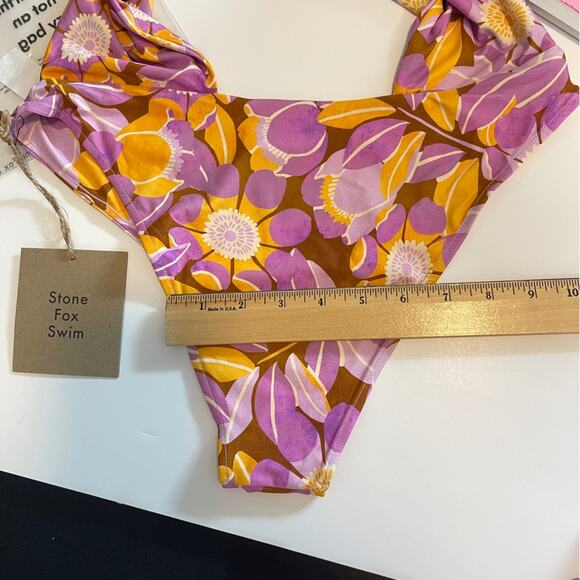 Stone Fox Azalea One Piece Swim Retro Bloom Floral - Picture 11 of 16